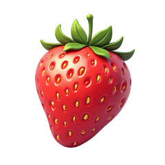 Obraz premium A juicy red fruit with seeds and leaves