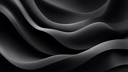 Obraz premium background silk smooth waves pattern modern clean minimal backdrop design black and white high definition,