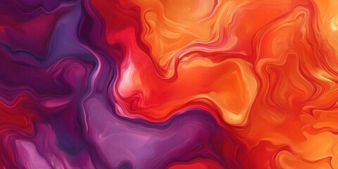 Vibrant abstract swirl pattern in red, orange, and purple hues