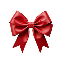 Fototapeta premium A bow is a decorative ribbon tied in a knot, often used as a gift embellishment or fashion accessory