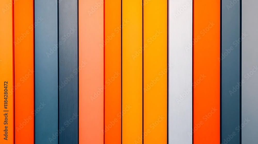 Poster parallel gradient lines fading from vibrant orange to elegant gray for modern designs