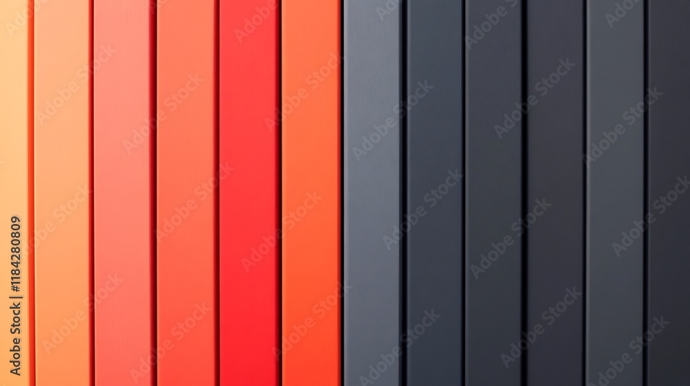 Aufkleber parallel orange to gray gradient lines abstract background for modern design