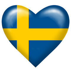 swedish flag, swedish flag with heart shape, flag, sweden, heart, country flag, country sweden, icon, shape
