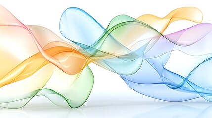 Abstract Colorful Waves  Flowing Design  Swirls  Background