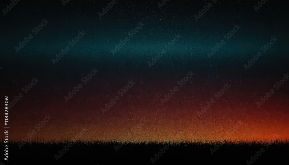 Poster blue and orange gradient background design with grainy noise texture effect web banner design 7