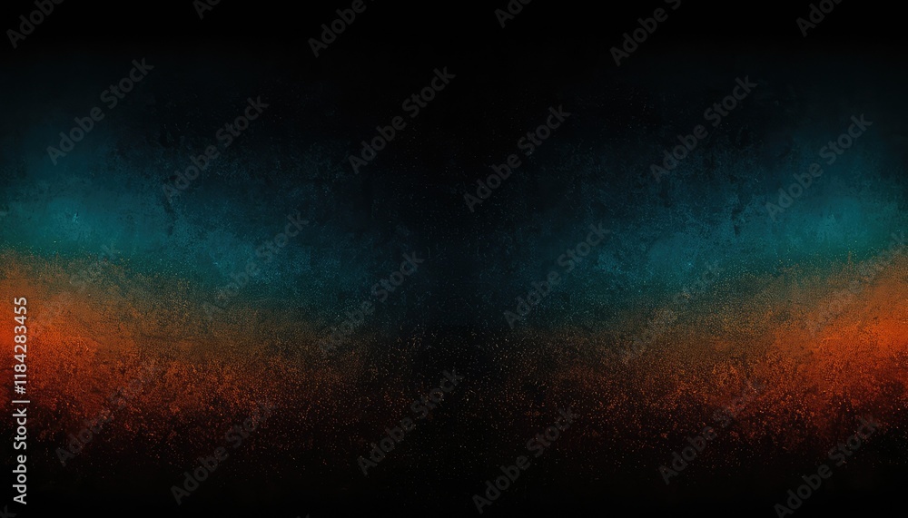 Poster blue and orange gradient background design with grainy noise texture effect web banner design 1