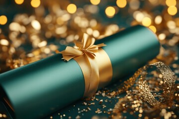 Celebrate academic achievement with a diploma encased in a golden folder, symbolizing education as a cornerstone for career milestones This signifies the culmination of hard work and dedication