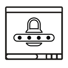 Password Security Website Icon – Protect Your Site with Secure Icons