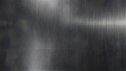 Brushed polished silver metal texture with reflexion background Generative AI