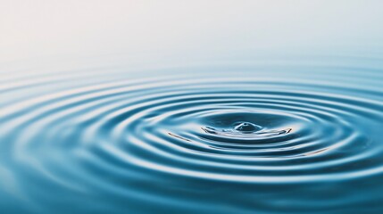 Serene Water Ripples Reflecting Tranquility and Purity in the Natural Environment