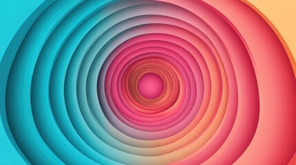 Naklejka premium Abstract Colorful Circles Design with Gradients and Layers