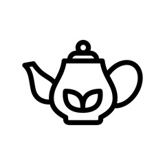 Tea pot icon design template