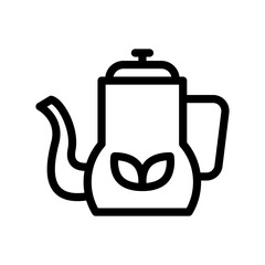 Tea pot icon design template