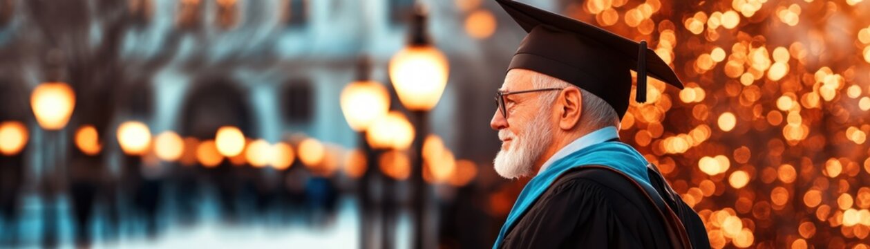 Capture the essence of academic achievement with this stunning portrait of a graduate proudly donning their cap and gown The library backdrop symbolizes knowledge and learning, showcasing a powerful