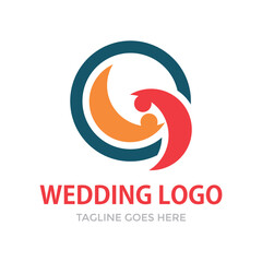 Wedding Logo design vector template. Happy Wedding Day concept. Infinity Logotype For Wedding Icon.