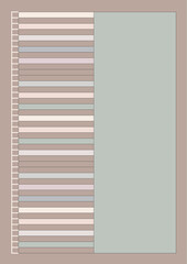 Clean a4 size colorful notes paper template