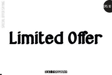Limited Offer Special Offer Template Design Banner Typography Text
