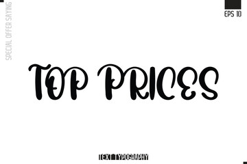 Special Offer Typography Text Script Lettering Design Top Prices