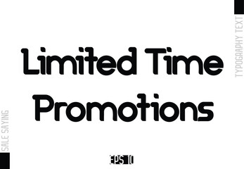 Sale Template Design Banner Typography Text Limited Time Promotions