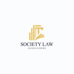 collection of justice logos, creative justice logos in gold color.