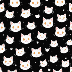 seamless pattern with cats