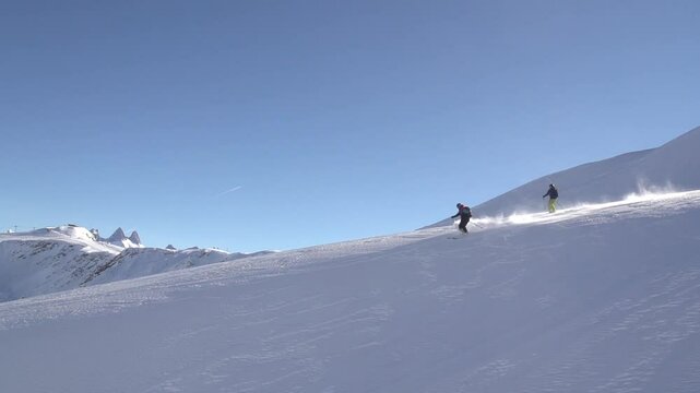 Ski freeride poudreuse