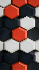 3D Hexagon Pattern Abstract Background