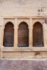 Naklejka premium Detailansicht Mehrangarh Festungsanlage in Jodhpur Rajasthan Indien