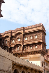 Obraz premium Detailansicht Mehrangarh Festungsanlage in Jodhpur Rajasthan Indien
