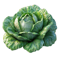 Obraz premium Fresh green cabbage with a layered leaf structure.