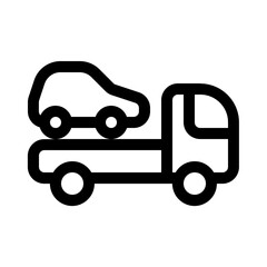 Fototapeta premium new car icon with line style, perfect for user interface projects