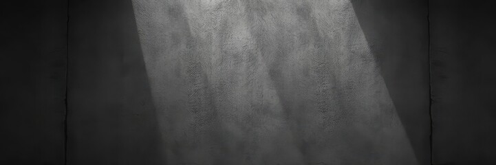 Naklejka premium Rough, textured concrete walls, dark shadows, grunge aesthetic, wall, simple, black