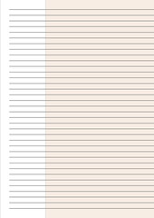 Unique a4 Size Notes Design Paper Template