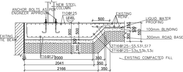 vector sketch illustration silhouette design Drawings Of Tower Crane Foundation Details.eps