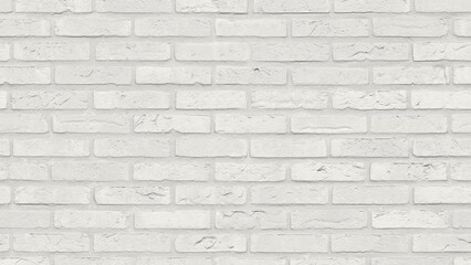 Old vintage white brick wall for abstract brick background and texture.