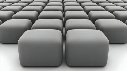Obraz premium Grey Cube 3D Abstract Background