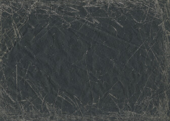 Vintage dirty grunge old black paper Old worn overlay distressed background. Aged scratched paper...