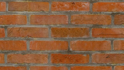 Old vintage Red brick wall for abstract brick background and texture.