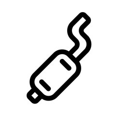 muffler icon with line style, perfect for user interface projects