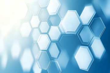Fototapeta premium Abstract 3D Hexagon Background