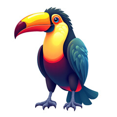 Fototapeta premium Large, colorful tropical bird with distinctive beak