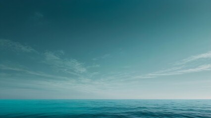 Obraz premium Calming Ocean-Inspired Gradient Background with Teal, Turquoise, and Sky Blue
