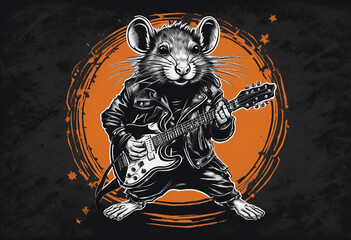 A Mouse with a Guitar