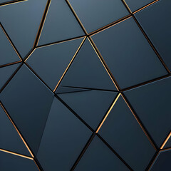 Abstract 3D Dark Gray Geometric Background