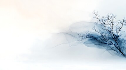 Obraz premium A sophisticated holiday banner for email featuring symmetrical geometric patterns, sleek design, and a refined gradient background in soft blue and white, ultra-realistic, photo-realistic, highly 