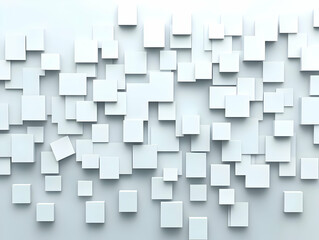 Naklejka premium Abstract 3D White Cube Background