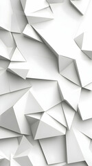 White 3D Abstract Geometric Background