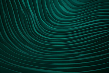 Teal 3D Abstract Wave Background