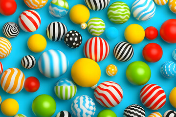 Fototapeta premium Colorful 3D Sphere Background