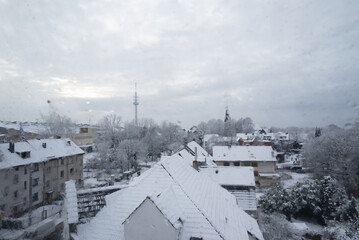 Snow and winter in Bochum